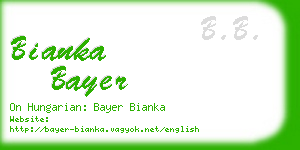 bianka bayer business card
